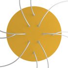 Round XXL Rose-One 10-hole and 4-side hole ceiling rosette set, 400 mm