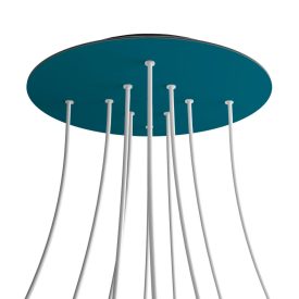   Round XXL Rose-One 10-hole and 4-side hole ceiling rosette set, 400 mm