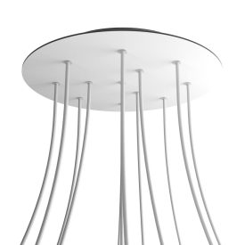   Round XXL Rose-One 12-hole and 4-side hole ceiling rosette set, 400 mm