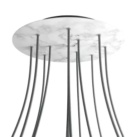   Round XXL Rose-One 12-hole and 4-side hole ceiling rosette set, 400 mm