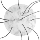 Round XXL Rose-One 12-hole and 4-side hole ceiling rosette set, 400 mm