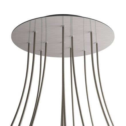 Round XXL Rose-One 12-hole and 4-side hole ceiling rosette set, 400 mm