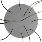 Round XXL Rose-One 12-hole and 4-side hole ceiling rosette set, 400 mm