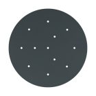 Round XXL Rose-One 12-hole and 4-side hole ceiling rosette set, 400 mm