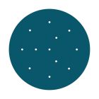 Round XXL Rose-One 12-hole and 4-side hole ceiling rosette set, 400 mm