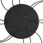 Round XXL Rose-One 14-hole and 4-side hole ceiling rosette set, 400 mm