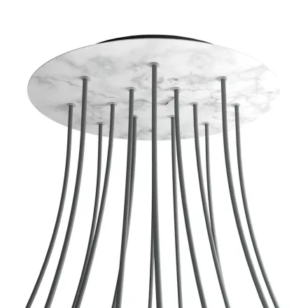 Round XXL Rose-One 14-hole and 4-side hole ceiling rosette set, 400 mm