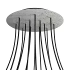 Round XXL Rose-One 14-hole and 4-side hole ceiling rosette set, 400 mm