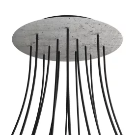   Round XXL Rose-One 14-hole and 4-side hole ceiling rosette set, 400 mm