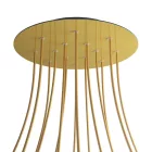 Round XXL Rose-One 14-hole and 4-side hole ceiling rosette set, 400 mm