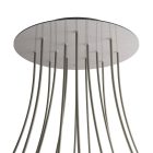 Round XXL Rose-One 14-hole and 4-side hole ceiling rosette set, 400 mm