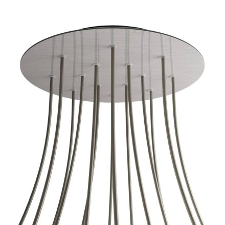 Round XXL Rose-One 14-hole and 4-side hole ceiling rosette set, 400 mm