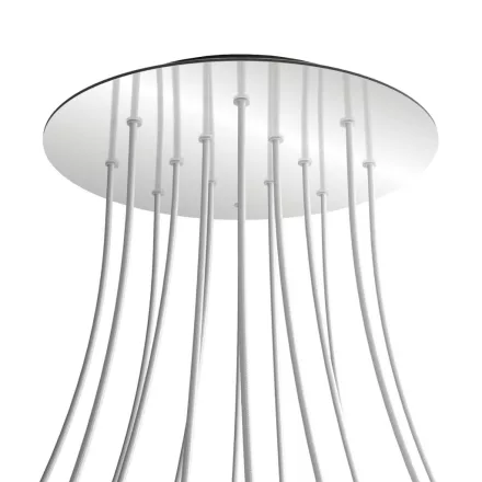 Round XXL Rose-One 14-hole and 4-side hole ceiling rosette set, 400 mm