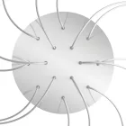 Round XXL Rose-One 14-hole and 4-side hole ceiling rosette set, 400 mm