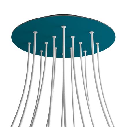 Round XXL Rose-One 14-hole and 4-side hole ceiling rosette set, 400 mm