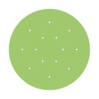 Round XXL Rose-One 14-hole and 4-side hole ceiling rosette set, 400 mm