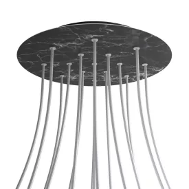   Round XXL Rose-One 15-hole and 4-side hole ceiling rosette set, 400 mm