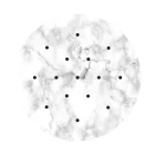 Round XXL Rose-One 15-hole and 4-side hole ceiling rosette set, 400 mm