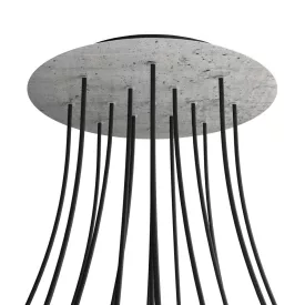   Round XXL Rose-One 15-hole and 4-side hole ceiling rosette set, 400 mm