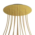 Round XXL Rose-One 15-hole and 4-side hole ceiling rosette set, 400 mm