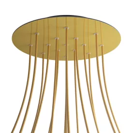   Round XXL Rose-One 15-hole and 4-side hole ceiling rosette set, 400 mm