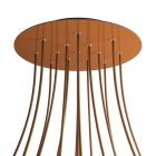 Round XXL Rose-One 15-hole and 4-side hole ceiling rosette set, 400 mm