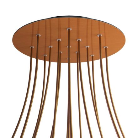 Round XXL Rose-One 15-hole and 4-side hole ceiling rosette set, 400 mm