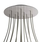 Round XXL Rose-One 15-hole and 4-side hole ceiling rosette set, 400 mm