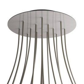   Round XXL Rose-One 15-hole and 4-side hole ceiling rosette set, 400 mm