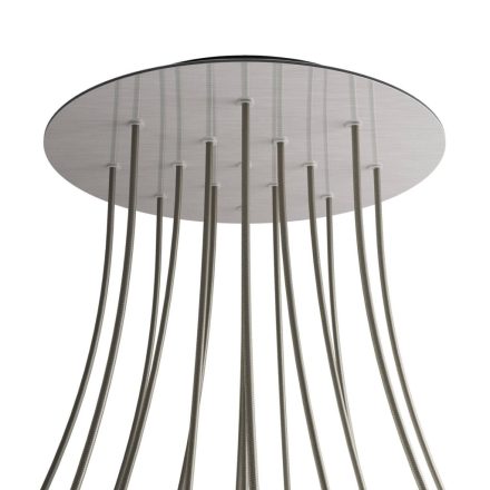 Round XXL Rose-One 15-hole and 4-side hole ceiling rosette set, 400 mm