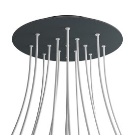   Round XXL Rose-One 15-hole and 4-side hole ceiling rosette set, 400 mm