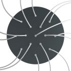 Round XXL Rose-One 15-hole and 4-side hole ceiling rosette set, 400 mm