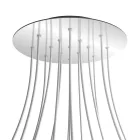 Round XXL Rose-One 15-hole and 4-side hole ceiling rosette set, 400 mm