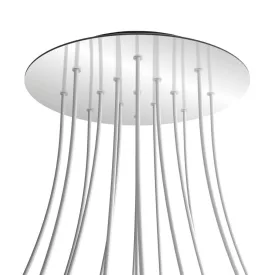   Round XXL Rose-One 15-hole and 4-side hole ceiling rosette set, 400 mm