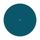 Round XXL Rose-One ceiling rose set with 1 hole and 4 side holes, 400 mm