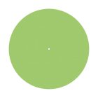 Round XXL Rose-One ceiling rose set with 1 hole and 4 side holes, 400 mm