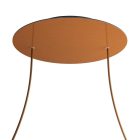 Round XXL Rose-One 2-hole and 4-side hole ceiling rosette set, 400 mm