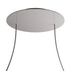 Round XXL Rose-One 2-hole and 4-side hole ceiling rosette set, 400 mm