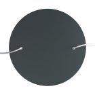 Round XXL Rose-One 2-hole and 4-side hole ceiling rosette set, 400 mm