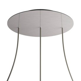   Round XXL Rose-One 3-row and 4-sided perforated ceiling rosette set, 400 mm