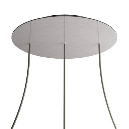 Round XXL Rose-One 3-row and 4-sided perforated ceiling rosette set, 400 mm