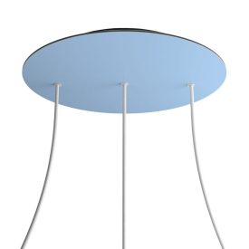   Round XXL Rose-One 3-row and 4-sided perforated ceiling rosette set, 400 mm