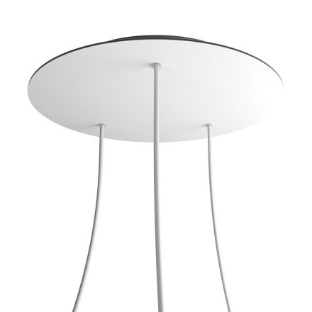 Round XXL Rose-One 3-hole and 4-side hole ceiling rosette set, 400 mm