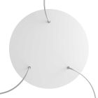 Round XXL Rose-One 3-hole and 4-side hole ceiling rosette set, 400 mm