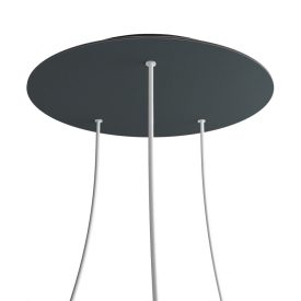   Round XXL Rose-One 3-hole and 4-side hole ceiling rosette set, 400 mm