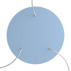 Round XXL Rose-One 3-hole and 4-side hole ceiling rosette set, 400 mm