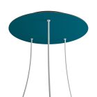 Round XXL Rose-One 3-hole and 4-side hole ceiling rosette set, 400 mm