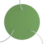 Round XXL Rose-One 3-hole and 4-side hole ceiling rosette set, 400 mm