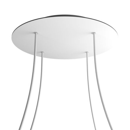 Round XXL Rose-One 4-hole and 4-side hole ceiling rosette set, 400 mm