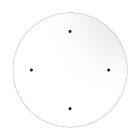 Round XXL Rose-One 4-hole and 4-side hole ceiling rosette set, 400 mm